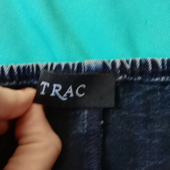 TRAC Blue Stretch Denim Bodycon Dress | Adjustable Straps | Size 2XL - Picture 6 of 10